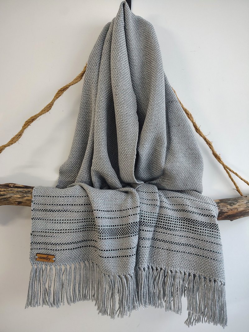 Pashminas tejidas en telar con lanas premium Malalhue artesanales